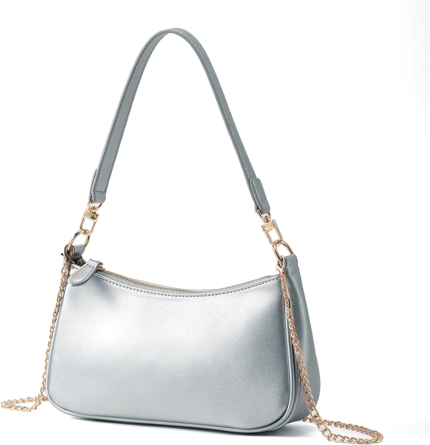 VODIU Clutch Tote Handbags with 2 Removable Straps and Zipper Closure Crossbody Bags Shoulder Purse Handbag for Women