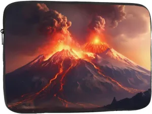 Volcanic Eruptions Pattern Shockproof Portable Laptop 17 inch Sleeve Bag for Men and Women - Ideal for Business Travel, School, and Daily Use