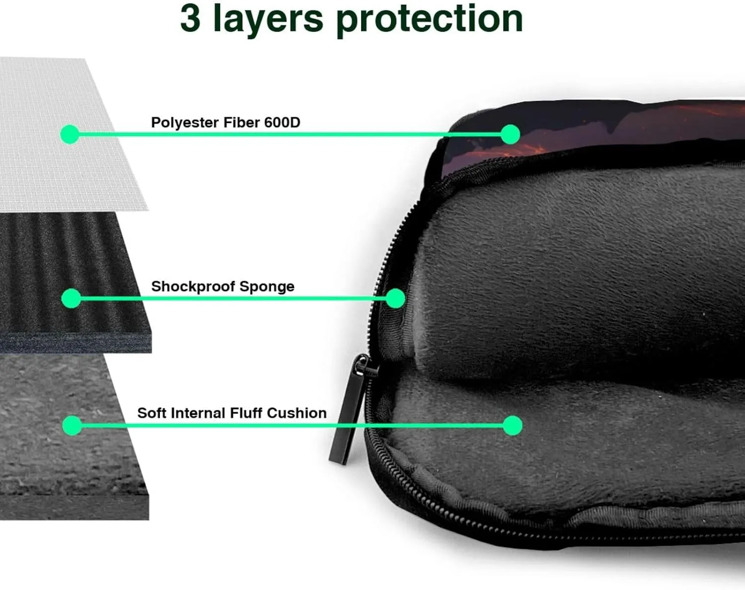 Volcanic Eruptions Prints Laptop Bag - with Soft Interior, Multiple Pockets - Ideal for Men, Travel and Business
