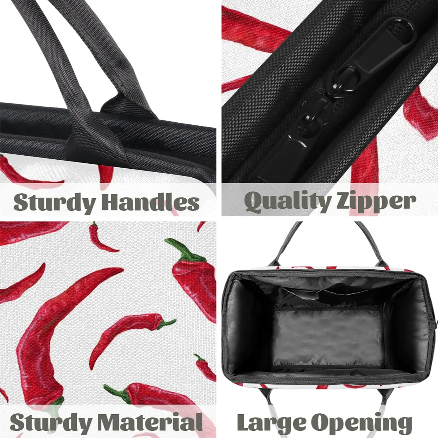 Watercolor Chili Red Travel Duffel Bag Gym Tote Bag for Women Men Waterproof Weekend Overnight Bag Carry On Tote Luggage with Pocket Personal Item Bags Sports Bag fit Travel Sports Gym Yoga
