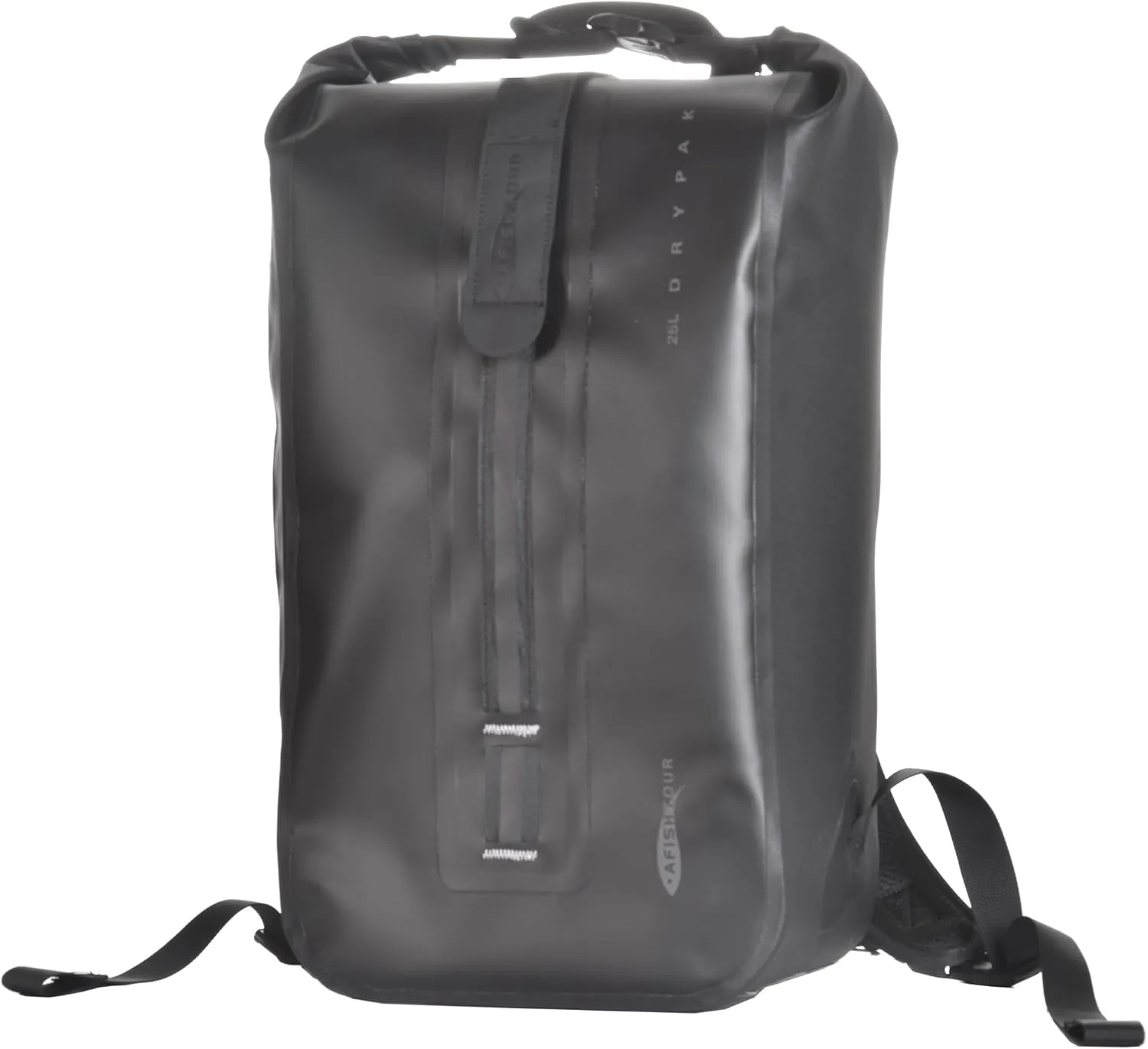 Waterproof Backpack for Men and Women - 25L Roll-Top Closure Backpack for Motorcycle, Kayaking, Rafting, Boating, Beach (Black)