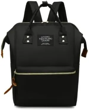 Waterproof Diaper Bag Backpack for Moms - Large Capacity,Stylish & Durable, Multi-Functional with Insulated Pockets,Travel-Friendly Design for Moms & Dads, Unisex.Black.