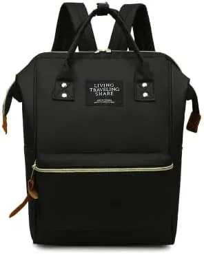 Waterproof Diaper Bag Backpack for Moms - Large Capacity,Stylish & Durable, Multi-Functional with Insulated Pockets,Travel-Friendly Design for Moms & Dads, Unisex.Black.