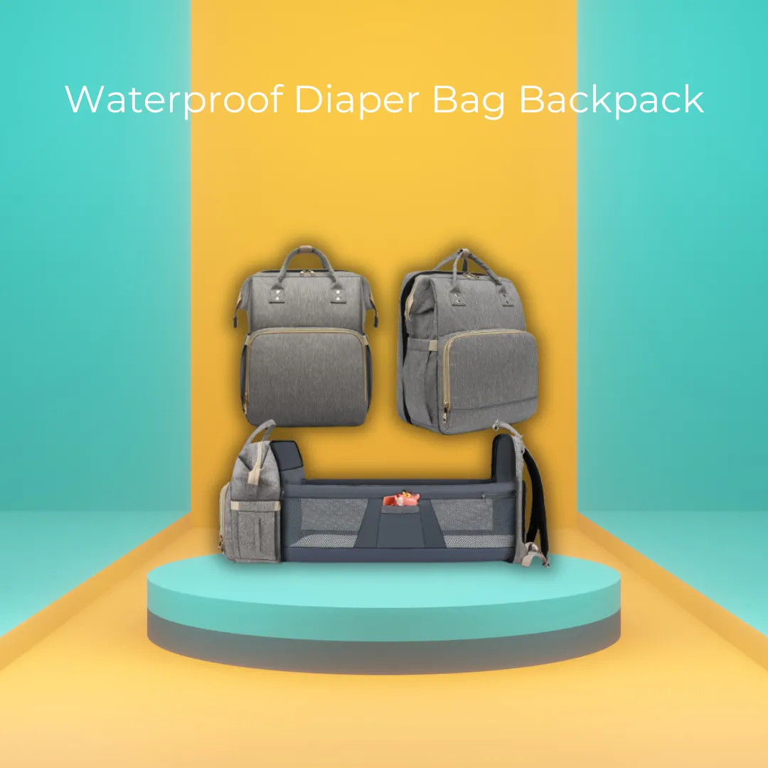 Waterproof Diaper Bag Backpack with Changing Station