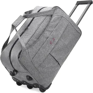 Waterproof Fabric Luggage with Wheels Portable Travel Trolley Case Large Capacity Duffel Bag Multifunctional Backpack