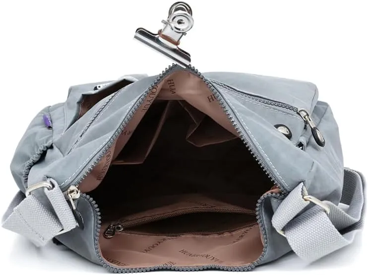 Waterproof Shoulder Bag Nylon Crossbody Bag for Women Travel Purses and Handbag Large Capacity