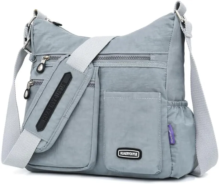 Waterproof Shoulder Bag Nylon Crossbody Bag for Women Travel Purses and Handbag Large Capacity
