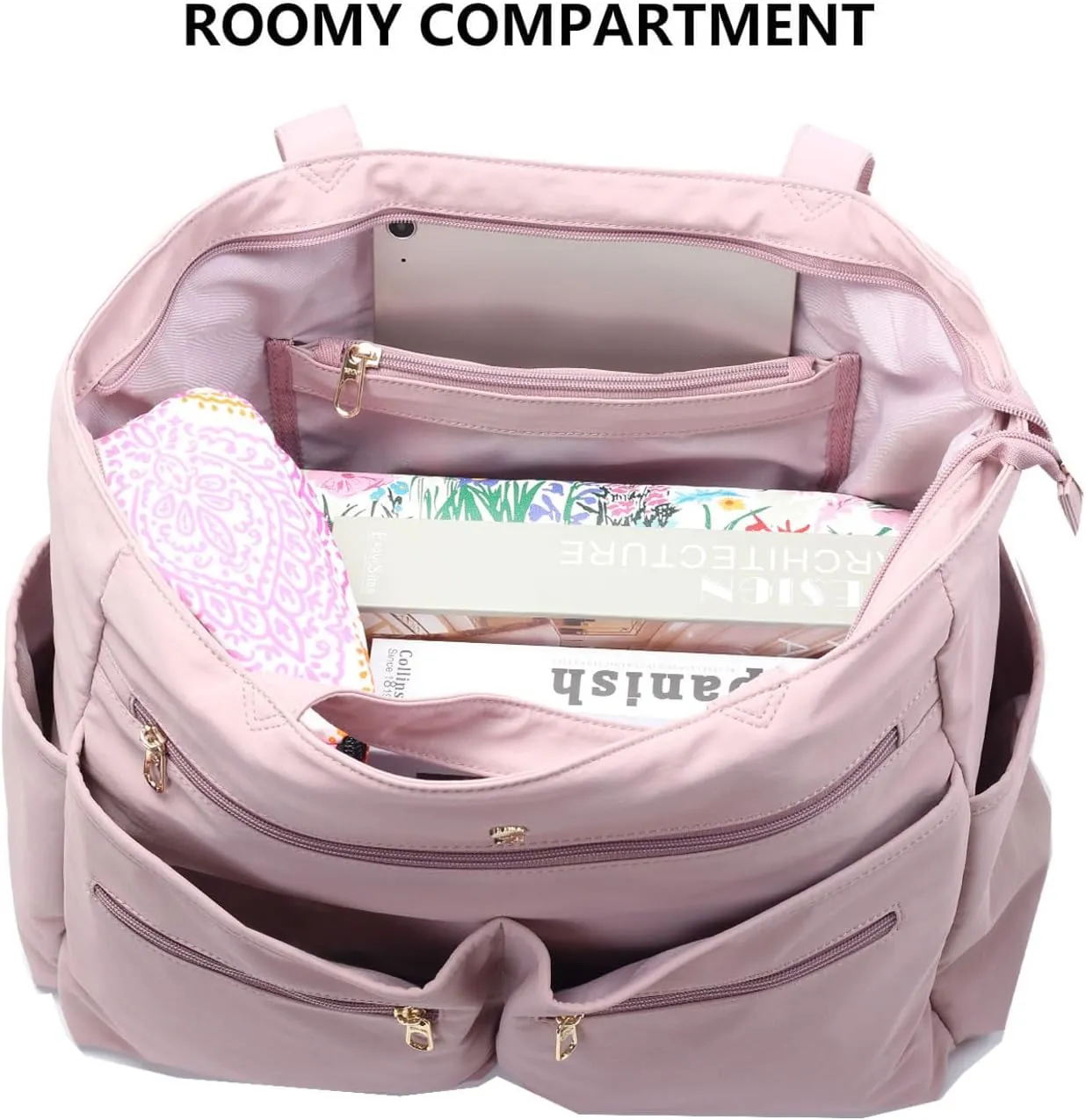 Weekender Bag Carry On Bag Overnight Tote Travel Duffle with 13 Pockets for Travel,Work，Gym,Beach,Teacher,Nurse