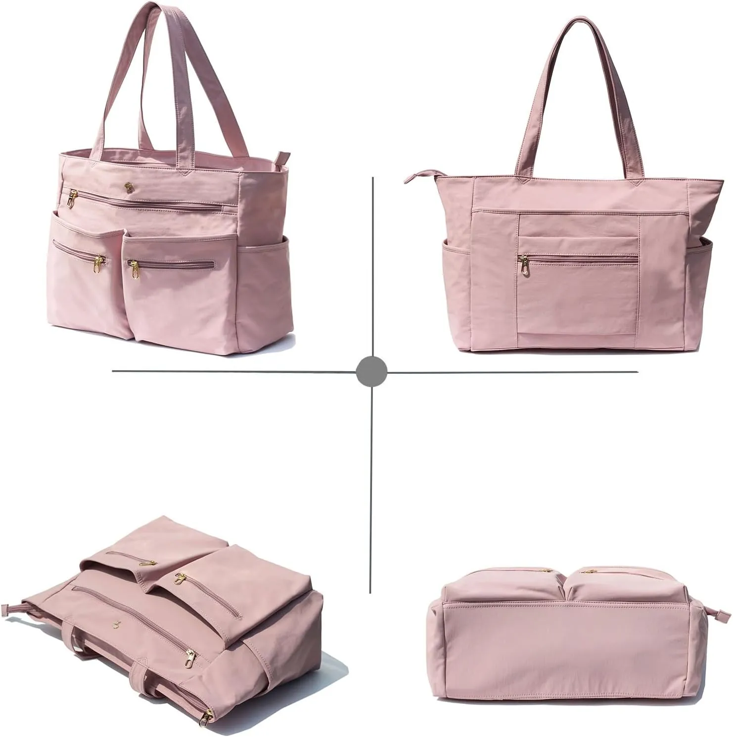 Weekender Bag Carry On Bag Overnight Tote Travel Duffle with 13 Pockets for Travel,Work，Gym,Beach,Teacher,Nurse