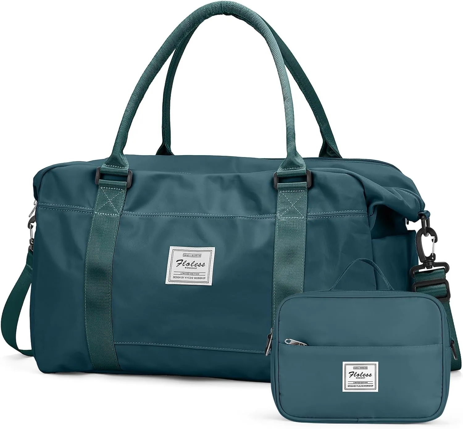 Weekender Bags for Women, Travel Duffle Bag with Laptop Pocket, Carry on Overnight Bag with Separate Toiletry Bag