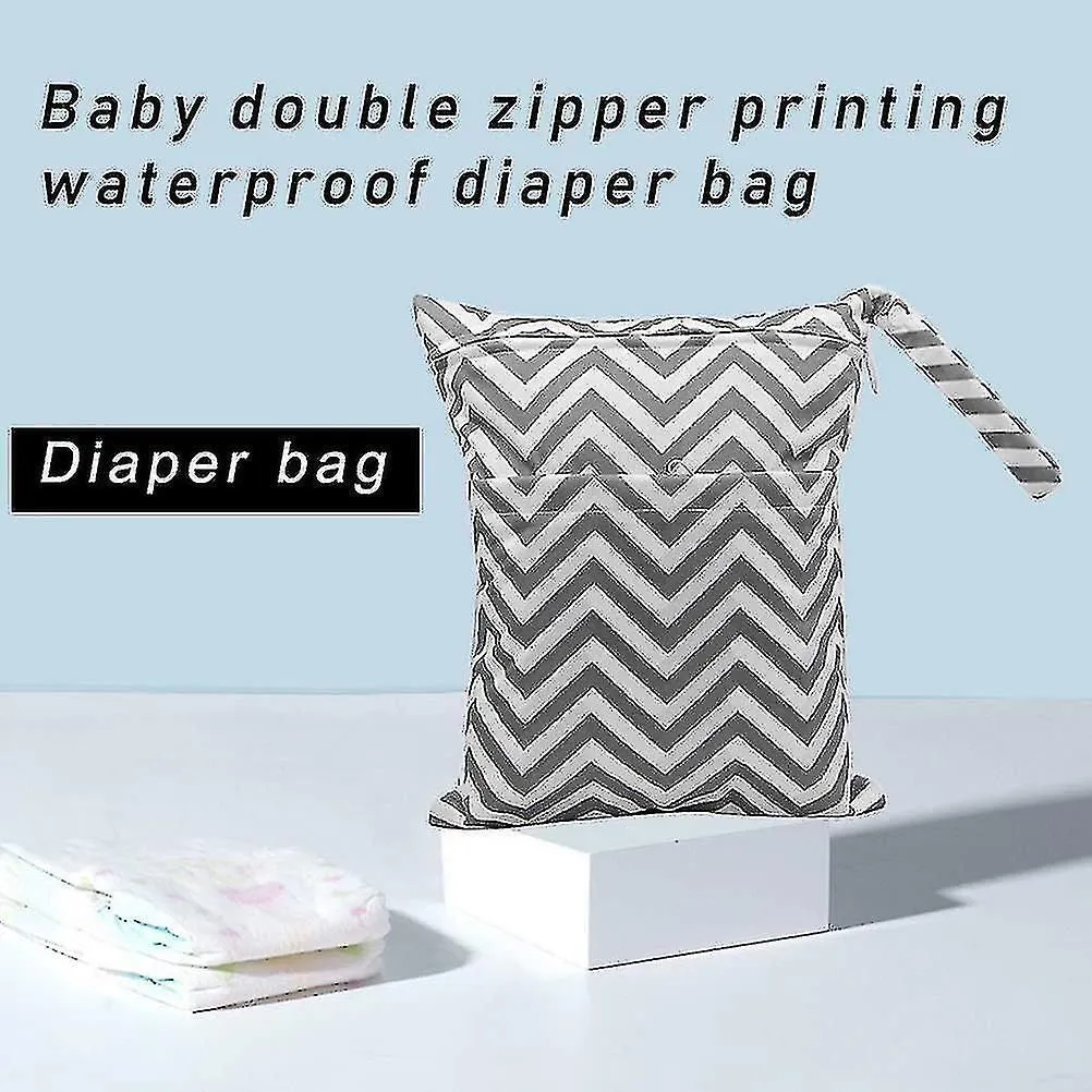 Wet Bag Waterproof Wet Dry Bag Washable Wet Dry Cloth Diaper Bags With Double