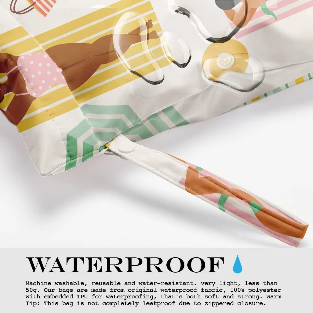 Wet Bag, Wet Dry Bag, Wet Bag for Swimsuit, Travel, Beach, Pool, Diapers, Dirty Yoga Gym Clothes, Makeup Bag, Waterproof Reusable s Weekend Bag for Women s Trip Gifts