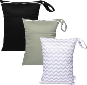 Wet Dry Bag Reusable Waterproof Yoga Gym Bag for Baby Cloth Diaper Swimsuits Wet Clothes Set Gifts 2L11