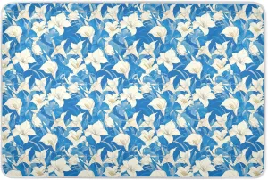 White Lily Blue Extra Large Resuable Potty Training Pad Soft Absorbent Potty Training Pads Breathable Pad Liner for Infant Baby 52" L x 34" W