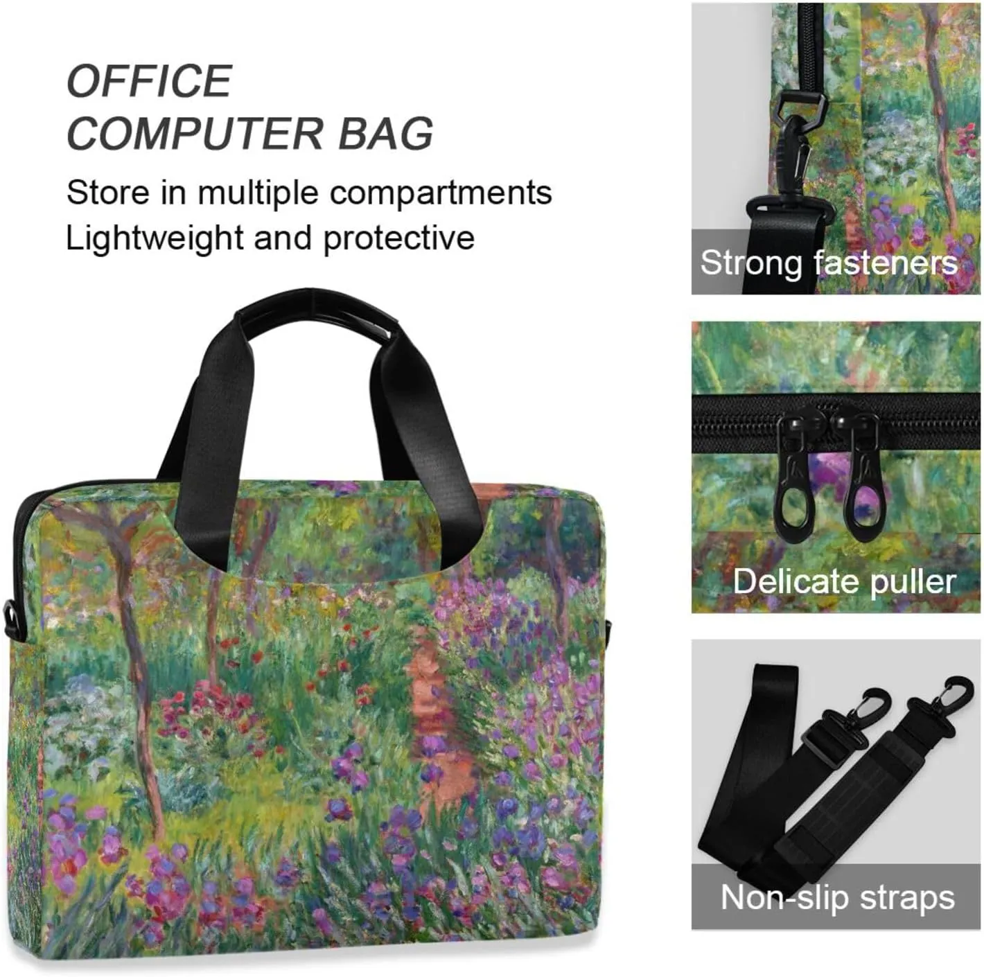 WIHVE Laptop Shoulder Bag 15 14 13inch Laptop Case Bag for Women Men