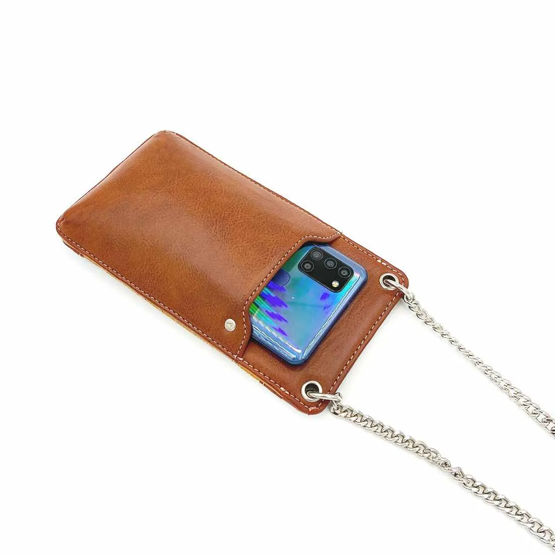 Wildflower Caramel Sling Wallet for Women