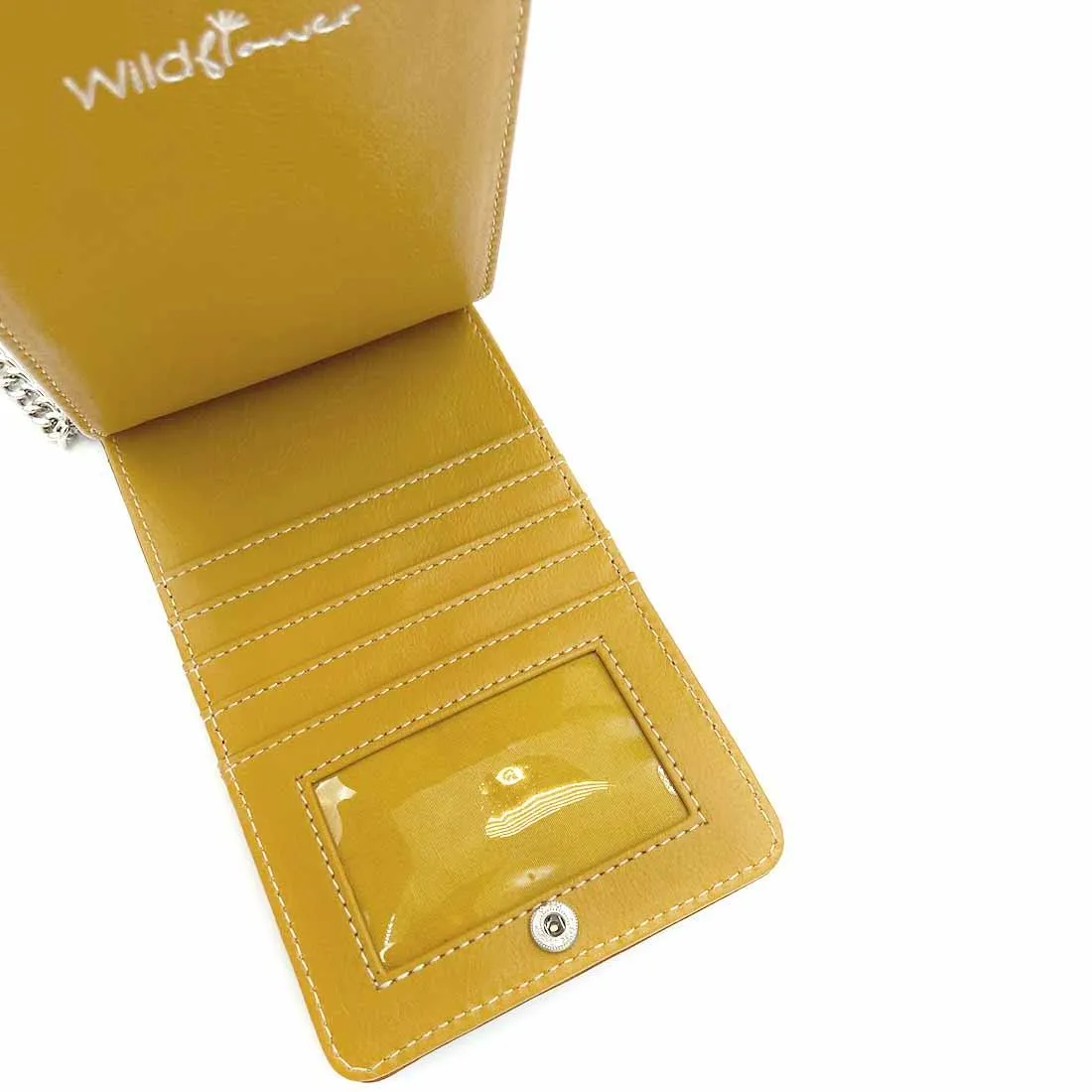 Wildflower Caramel Sling Wallet for Women