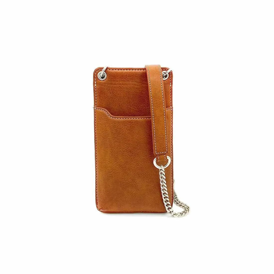 Wildflower Caramel Sling Wallet for Women