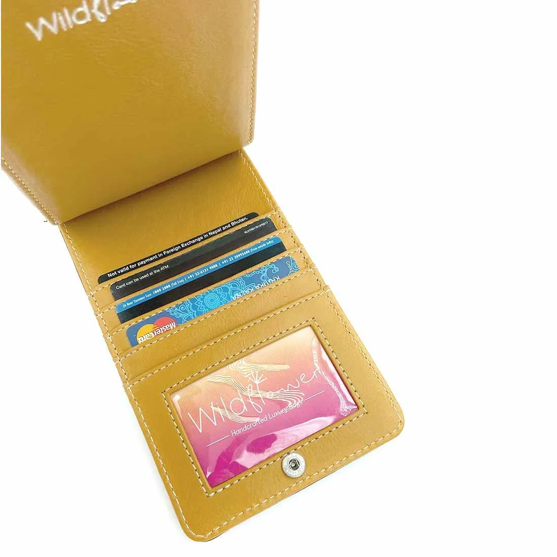 Wildflower Caramel Sling Wallet for Women