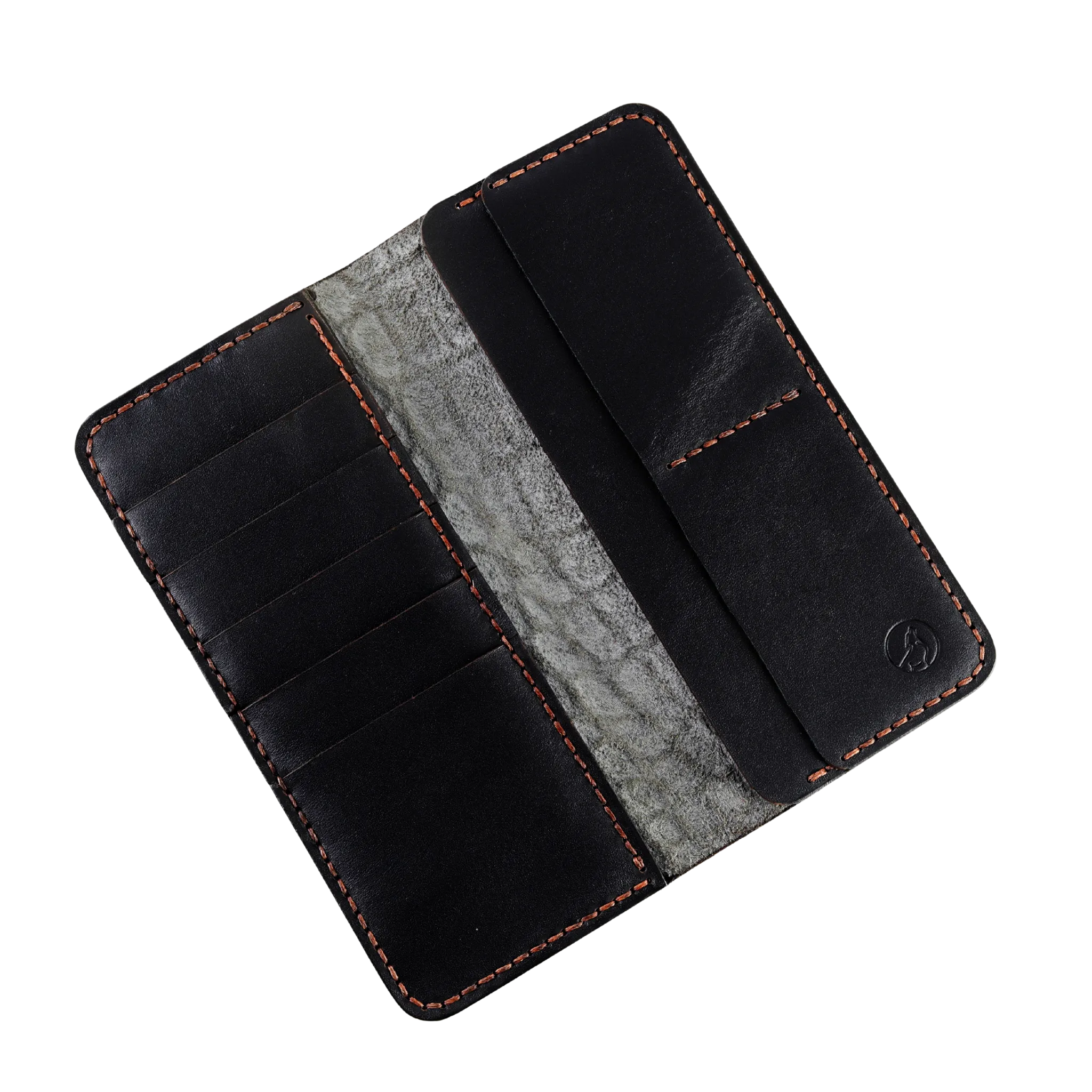 Wolf - The Crocspan  A Leather Long Wallet