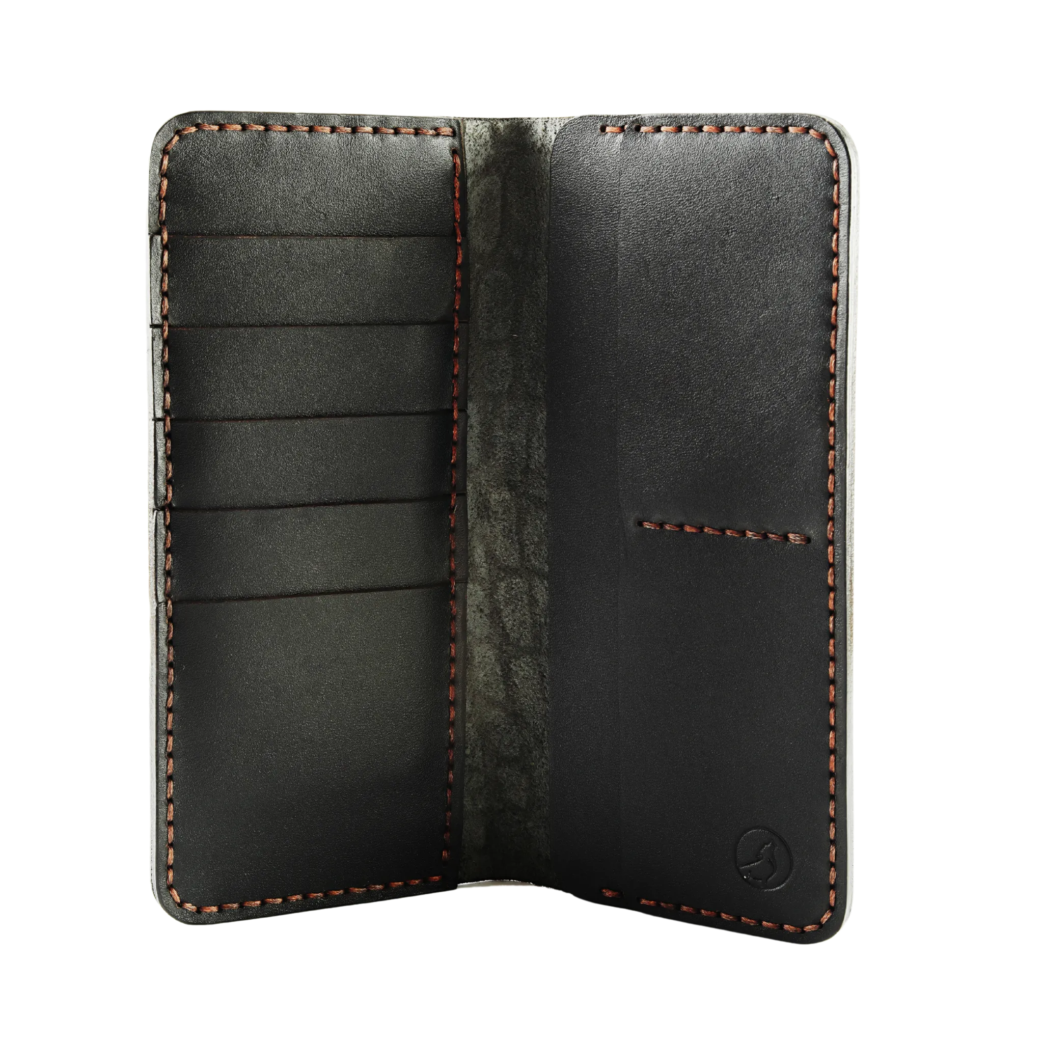 Wolf - The Crocspan  A Leather Long Wallet