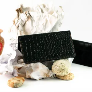 Wolf - The Crocspan  A Leather Long Wallet