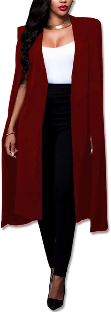 Women Casual Lightweight Open Front Duster