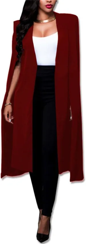 Women Casual Lightweight Open Front Duster