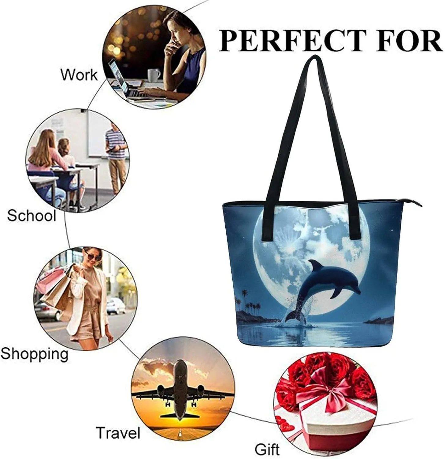Women Casual Tote Handbags Multifunction Shoulder Work Crossbody Bag