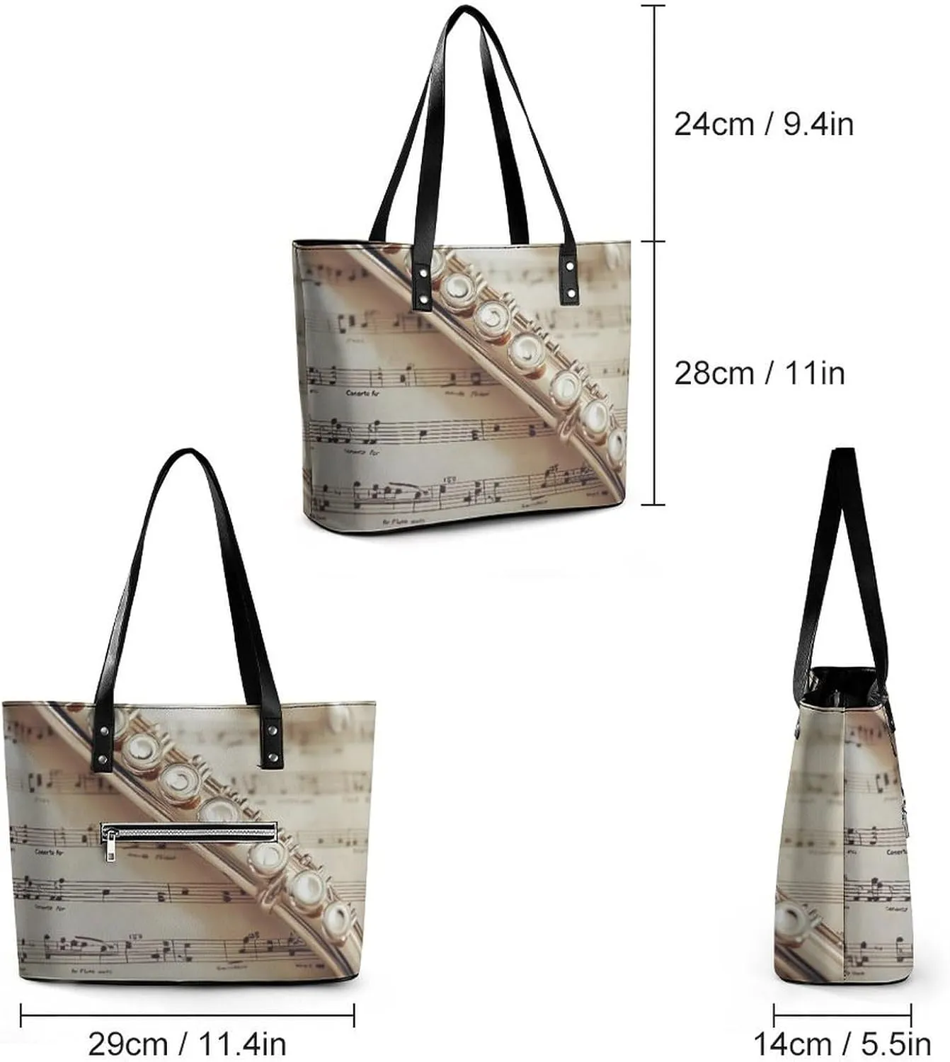 Women Travel Shoulder Bag Waterproof Casual Purses Multi Handbags with Zipper