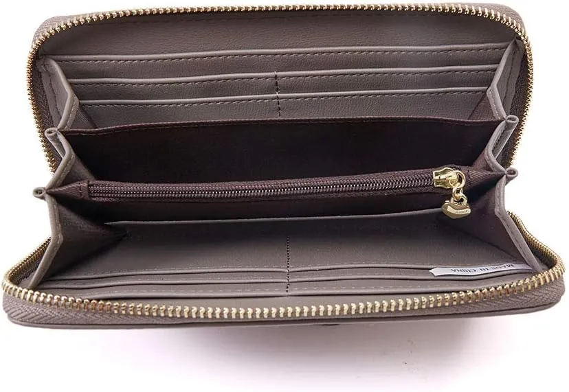 Women Wallets Tassel Bifold Ladies Cluth Wristlet Wrist strap Long Purse