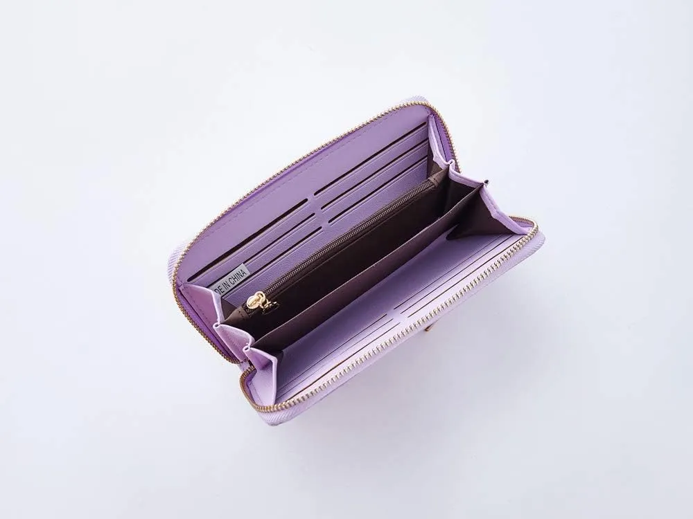 Women Wallets Tassel Bifold Ladies Cluth Wristlet Wrist strap Long Purse