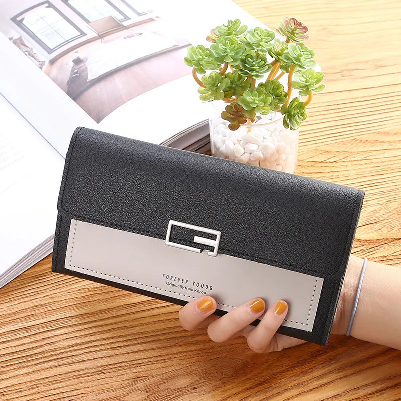 Women's Beautiful Durable Korean Clutch Long Ladies Wallets