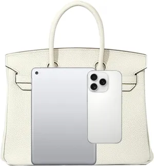 Women's Genuine Leather Tote Bag - Large Multi-Functional Handbag, Convertible Crossbody Shoulder Purse for Work Travel