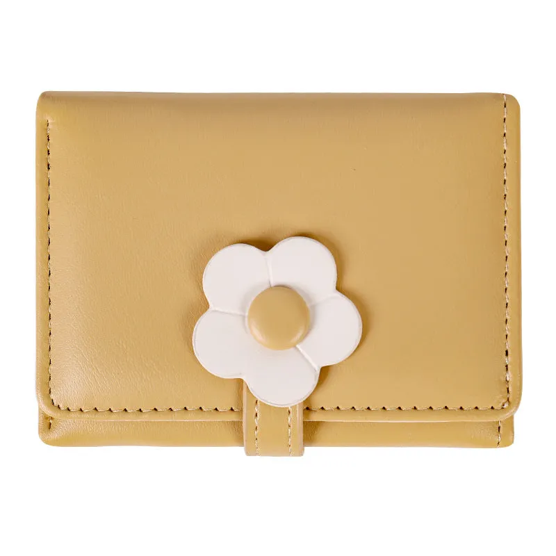 Women's Gift Short Cute Little Flower Fresh Ladies Wallets