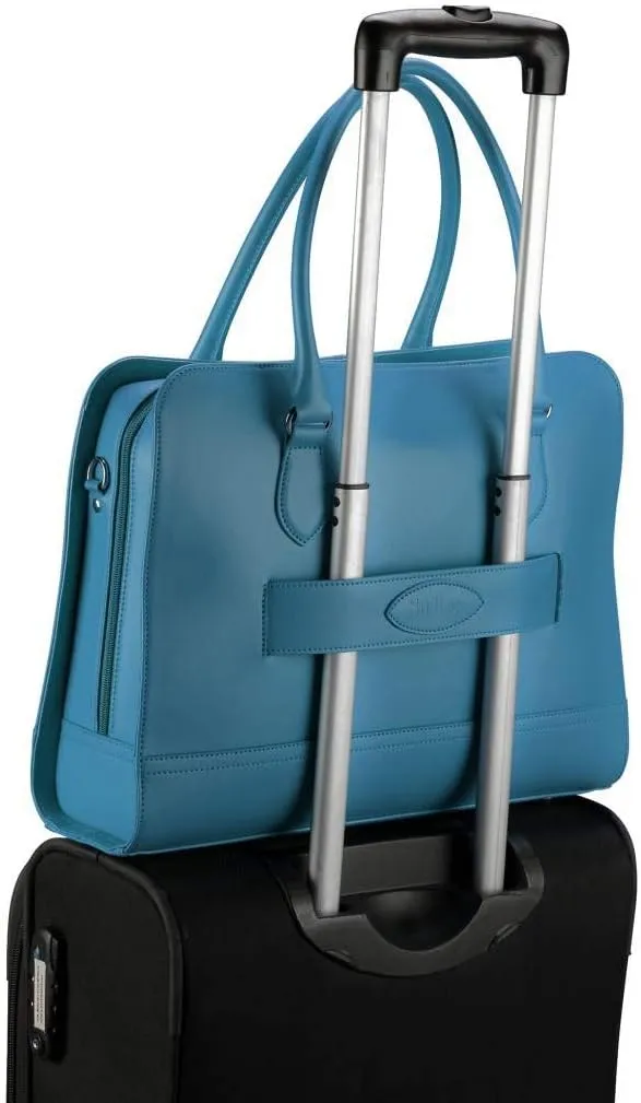 Women’s Laptop Bag – 15.6" Modern Briefcase, Croco Print Leather, Dutch Design, Made in Italy