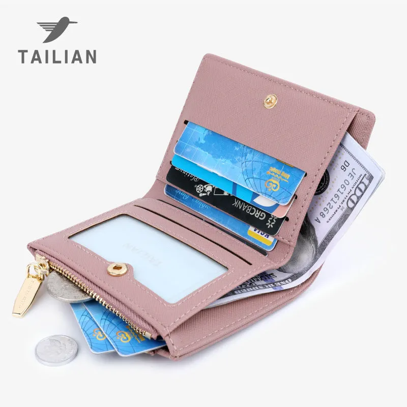 Women's Multiple Slots High-grade Folding Short Ladies Wallets