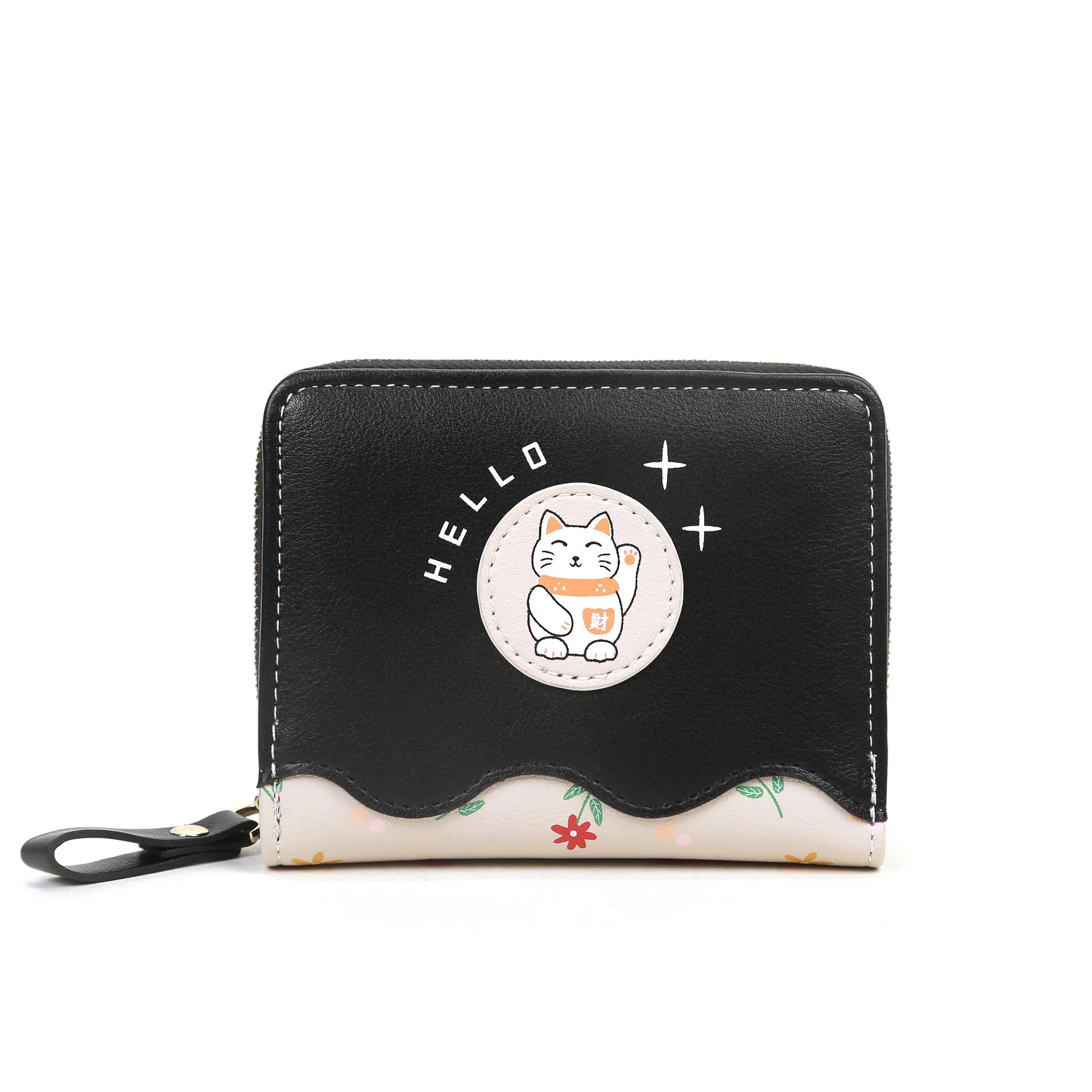 Women's Short Cute Cartoon Change Female Lucky Ladies Wallets
