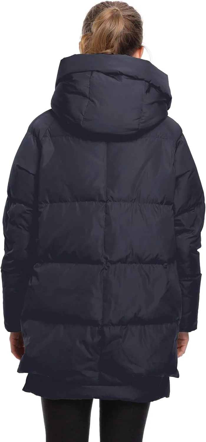 Women's Winter Thickened Down Jackets Long Down Coats Warm Parka with Hood
