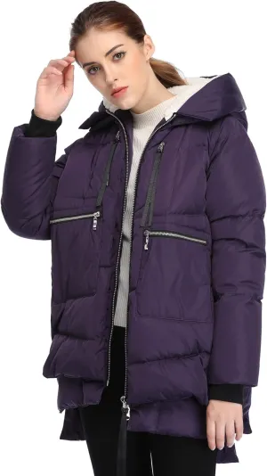 Women's Winter Thickened Down Jackets Long Down Coats Warm Parka with Hood