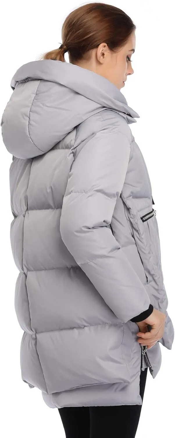 Women's Winter Thickened Down Jackets Long Down Coats Warm Parka with Hood