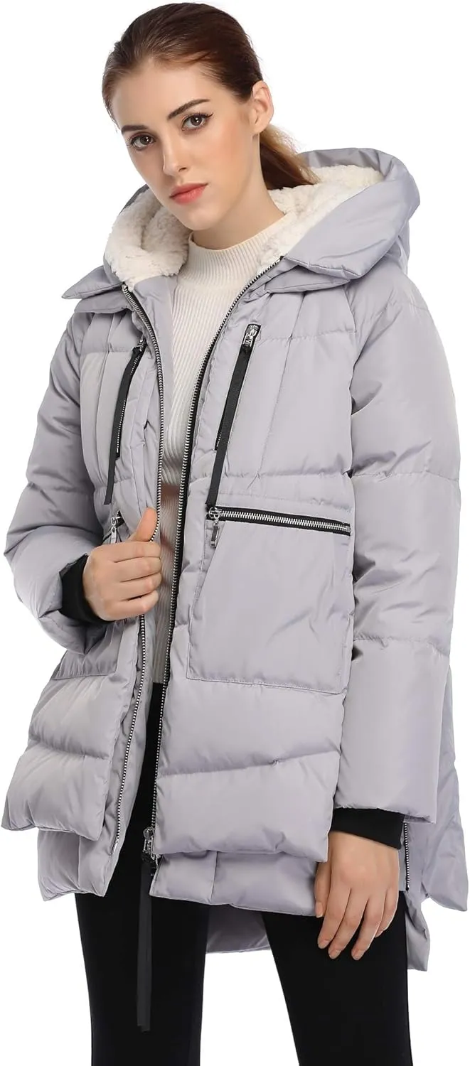 Women's Winter Thickened Down Jackets Long Down Coats Warm Parka with Hood