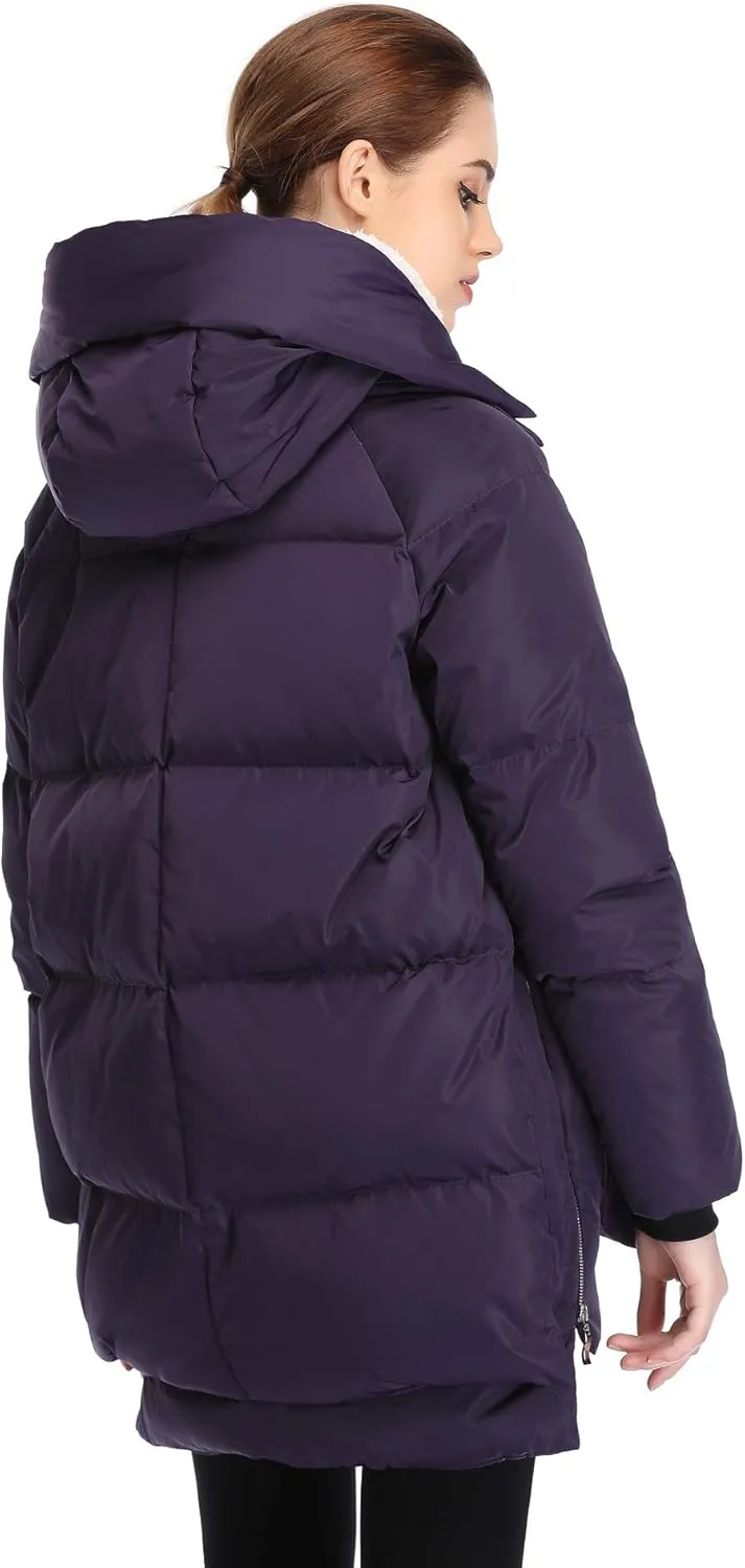 Women's Winter Thickened Down Jackets Long Down Coats Warm Parka with Hood