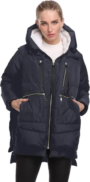 Women's Winter Thickened Down Jackets Long Down Coats Warm Parka with Hood