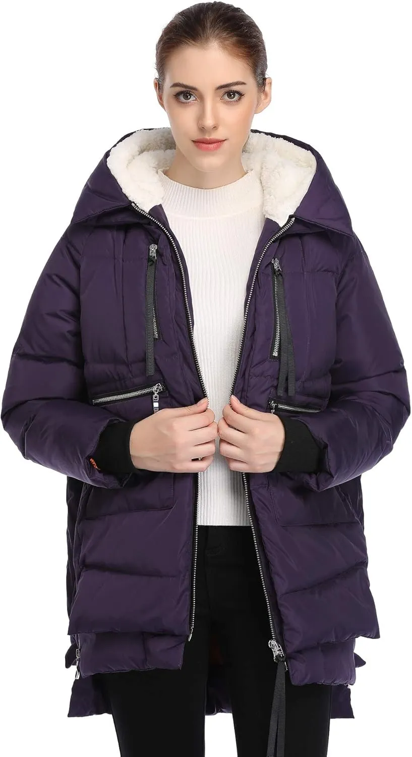 Women's Winter Thickened Down Jackets Long Down Coats Warm Parka with Hood