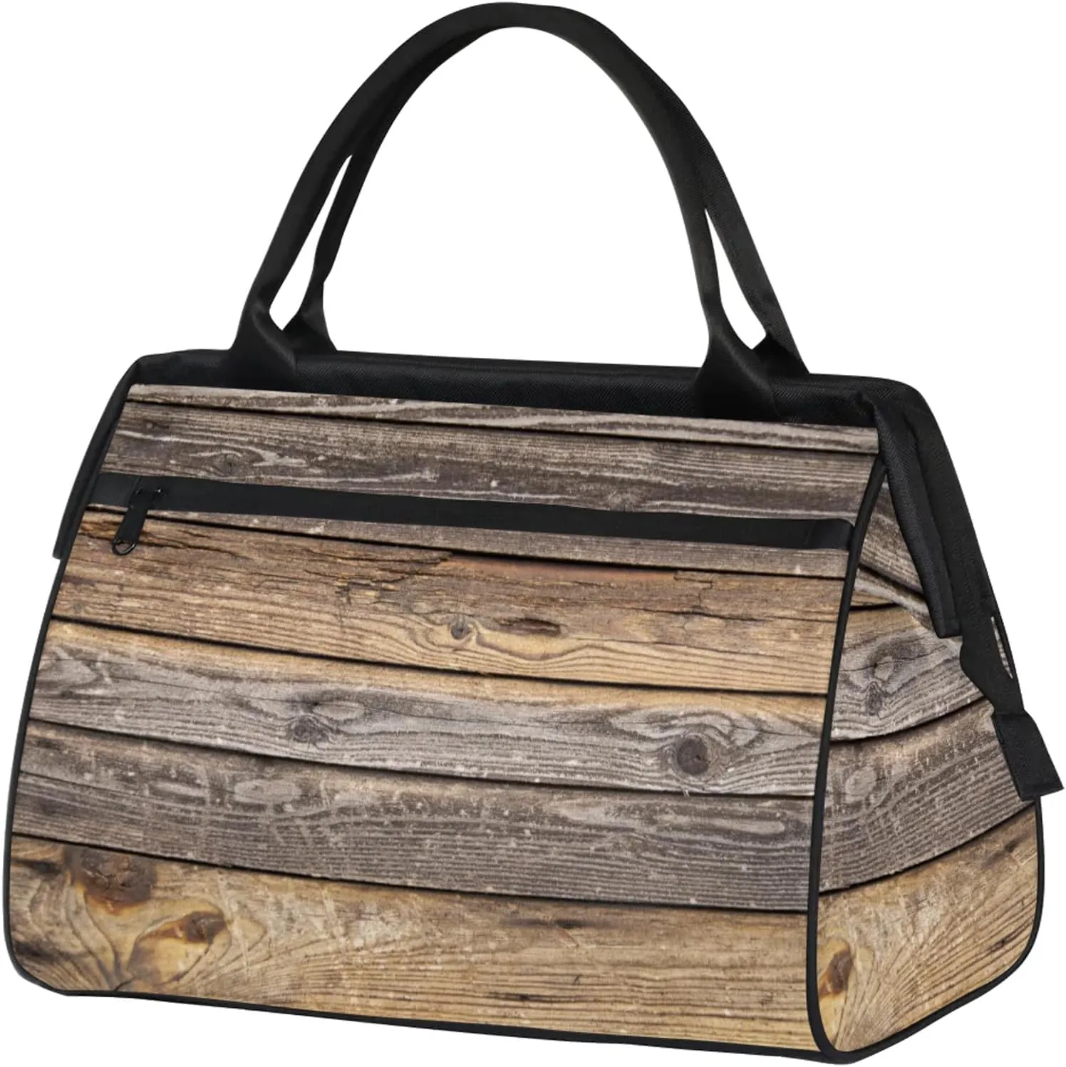 Wood Texture Abstract Modern Travel Duffel Bag Gym Tote Bag for Women Men Waterproof Weekend Overnight Bag Carry On Tote Luggage with Pocket Personal Item Bags Sports Bag fit Travel Sports Gym Yoga