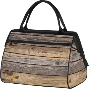 Wood Texture Abstract Modern Travel Duffel Bag Gym Tote Bag for Women Men Waterproof Weekend Overnight Bag Carry On Tote Luggage with Pocket Personal Item Bags Sports Bag fit Travel Sports Gym Yoga