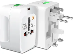 Worldwide Power Adapter Works for HTC O2 XDA Trion is Universal for 90% of Travel Between US/EU/CN/AUS/NZ/UK Type