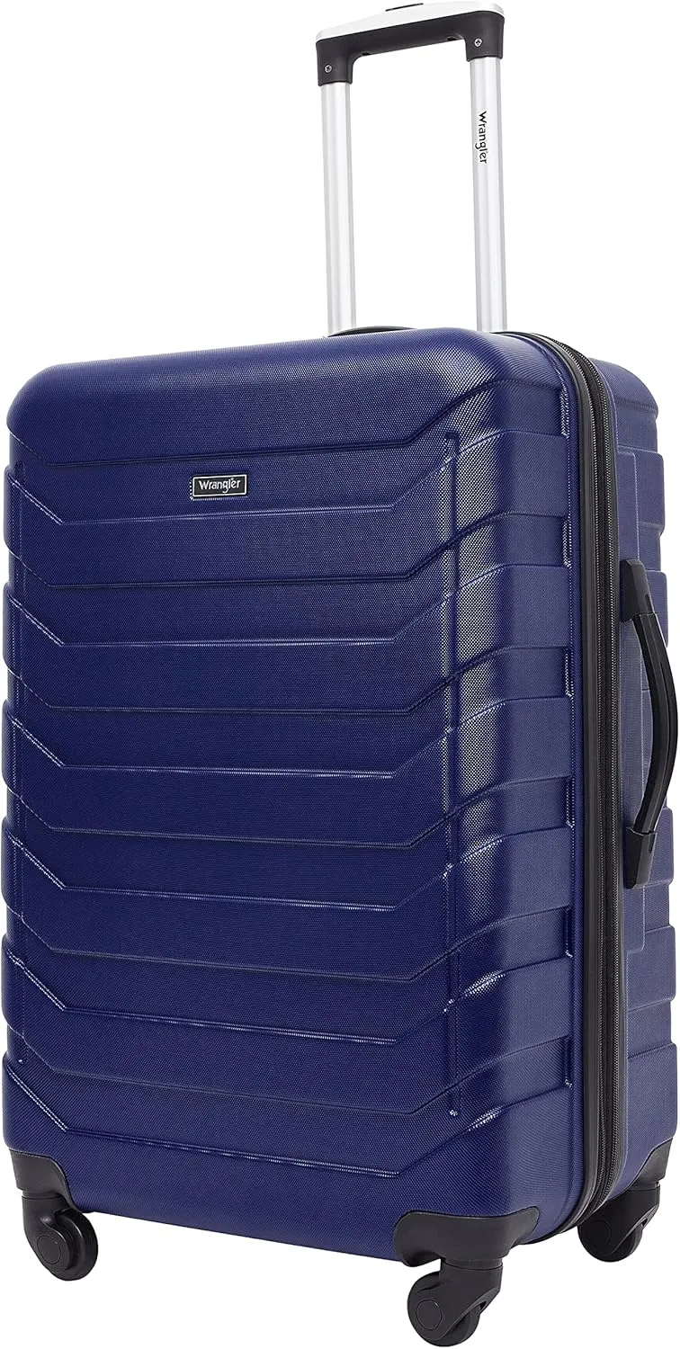 Wrangler Miami Luggage & Packing Cubes, Blue, 5 Piece Set