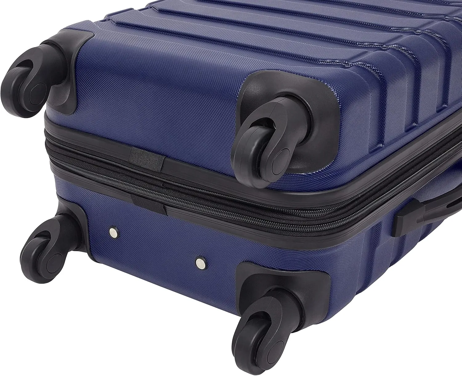 Wrangler Miami Luggage & Packing Cubes, Blue, 5 Piece Set